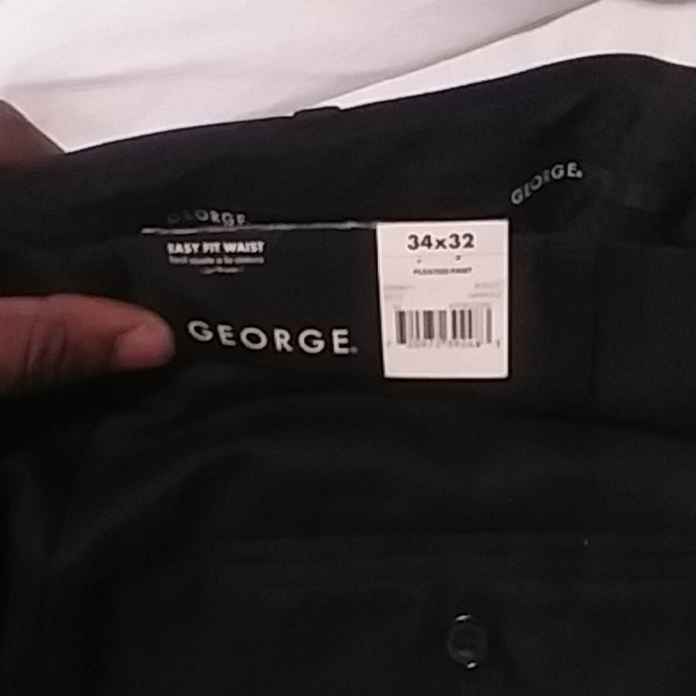 Silky black slacks